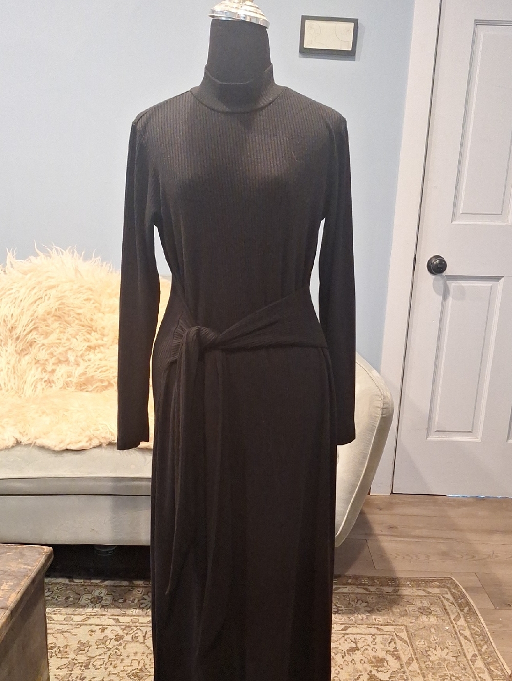 Whimsy + Row Black Wrap Dress- Large